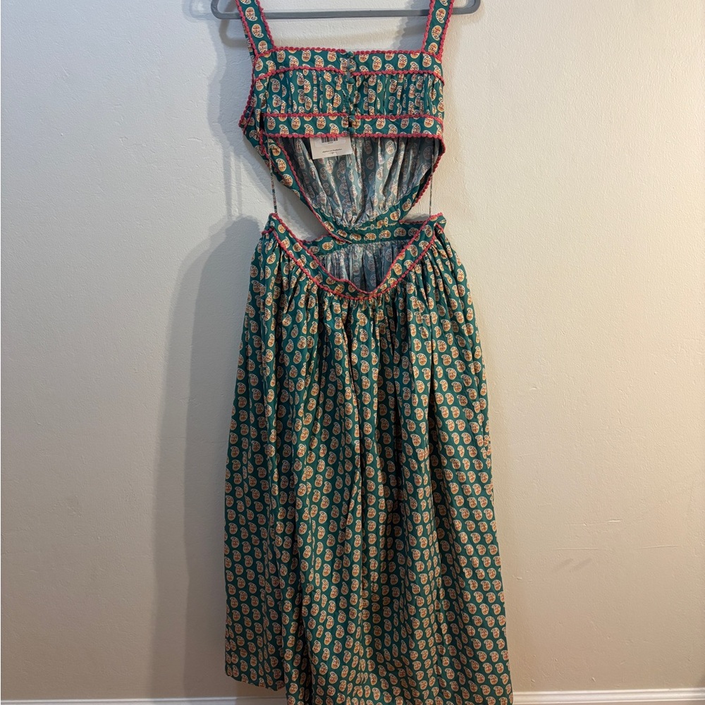 Dôen RARE Tasha Dress in Sunrise Paisley Print Size L - Picture 3 of 3